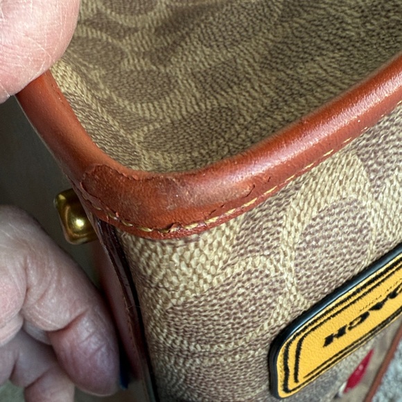 Coach Multicolor Patchwork Tote with Brown Accents - Picture 12 of 16